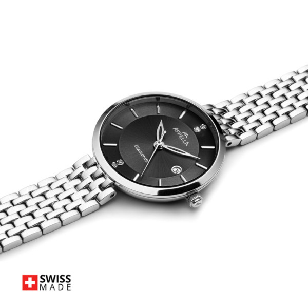 часовник Appella L50013.5196DQ четири диаманта дата classicwatches.bg