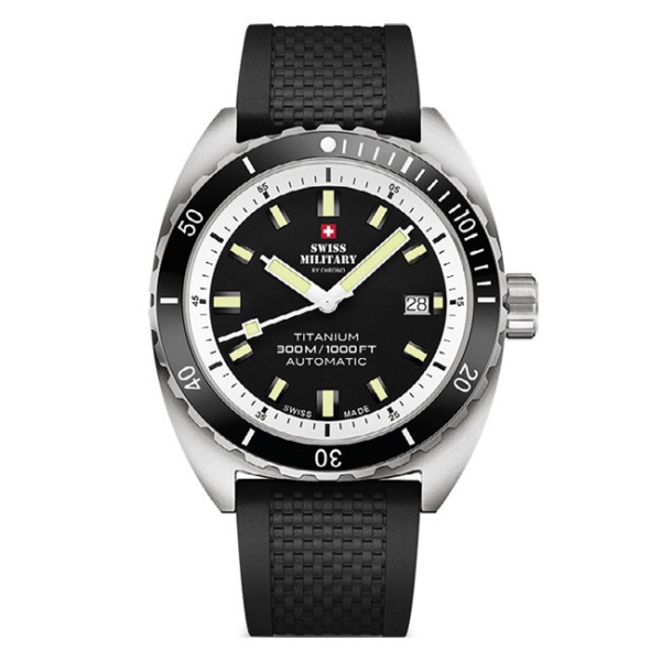 Swiss Military By Chrono SMA34100.02SET BLACK със силиконова каишка – classicwatches.bg