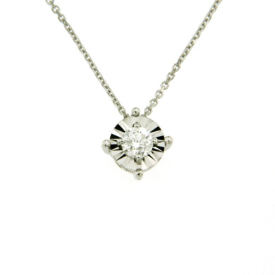 CARA DIAMANTI Златно колие с диамант CLN1559W/0.15ctSI/H