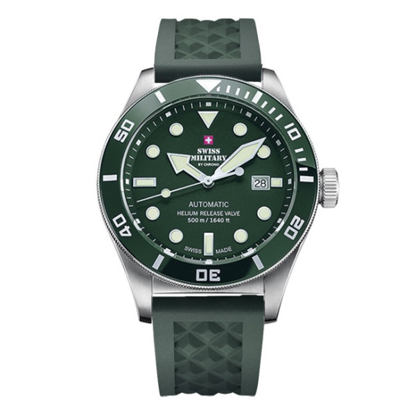 Swiss Military By Chrono SMA34075.03SET GREEN със силиконова каишка – classicwatches.bg