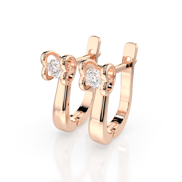 CARA DIAMANTI Златни обеци с диаманти K102-10013R