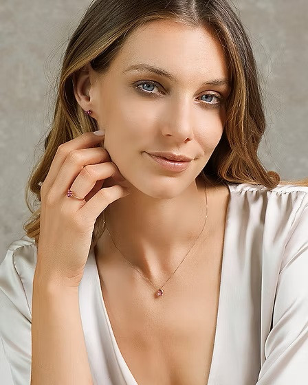 COMETE ЗЛАТНИ ОБЕЦИ С РОЗОВ ТОПАЗ ORB1094