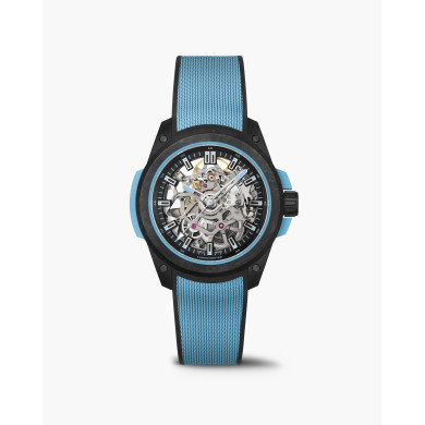 Часовник NORQAIN Wild ONE Skeleton 39mm Sky Blue NNQ3001QBA1AS/B002