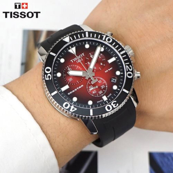 TISSOT SEASTAR 1000 CHRONOGRAPH QUARTZ 45.5MM MEN'S WATCH T120.417.17.421.00