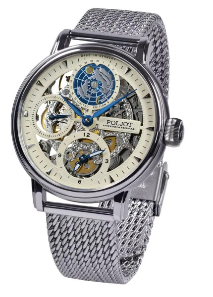 мъжки часовник механичен skeleton globetrotter-9730.2940552-front-view-classicwatches