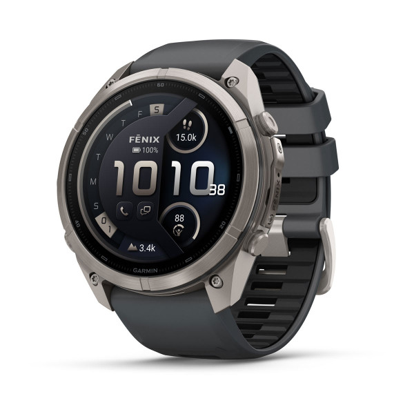 Garmin Fenix 9 Pro inReach Titanium с Graphite/Black силиконова каишка 010-04337-21