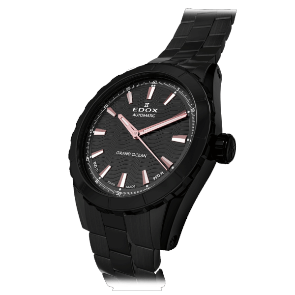 edox grand ocean black pvd automatic 40mm stainless steel classicwatches.bg