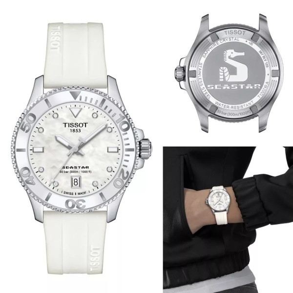 TISSOT SEASTAR 1000 QUARTZ 36MM LADIES WATCH T120.210.17.116.00