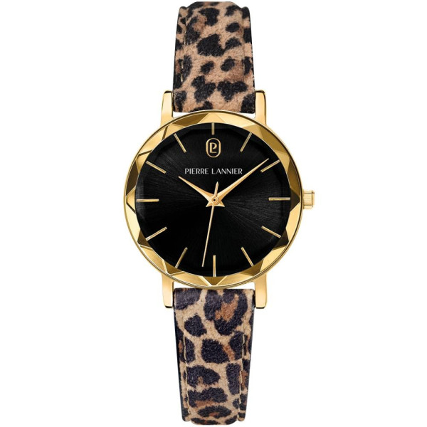 Pierre Lannier 010P539 дамски кварцов часовник с леопардова каишка ClassicWatches.bg
