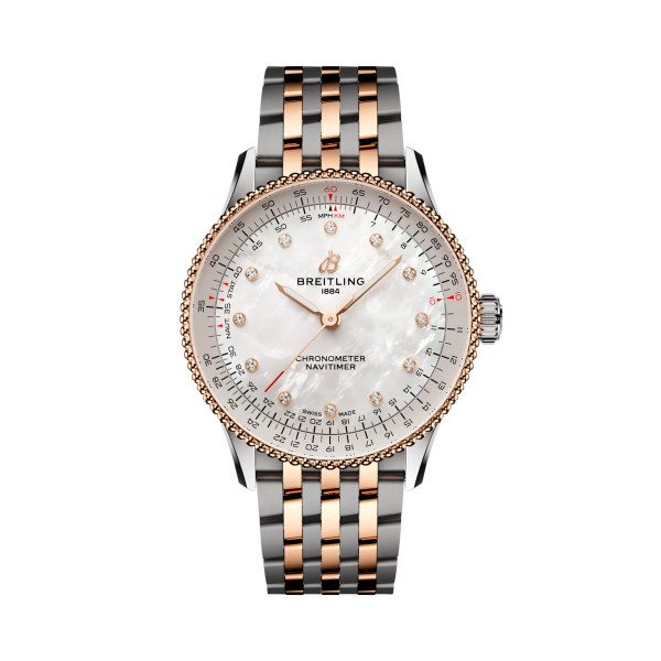 Часовник Breitling U17327211A1U1 Navitimer Automatic 36 с перлен циферблат classicwatches.bg
