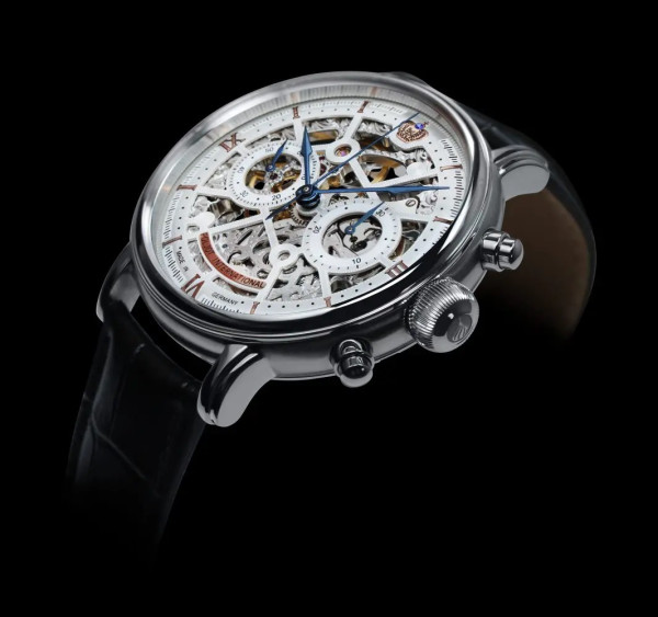 POLJOT INTERNATIONAL  CHRONOGRAPH NICOLAI II SKELETON HAND WINDING 43MM LIMITED EDITION 100PIECES MEN'S WATCH   2901.194S011
