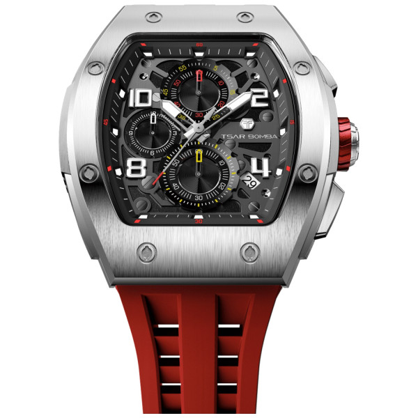 TSAR BOMBA T-Elemental Silver Red TB8224Q-03