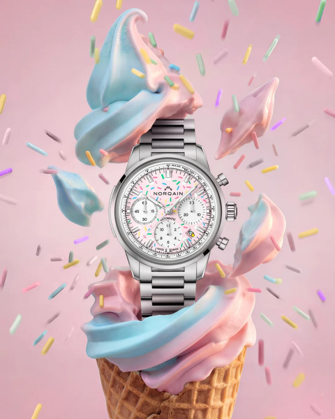 часовник norqain freedom sprinkles уникален цветен часовник classicwatches.bg