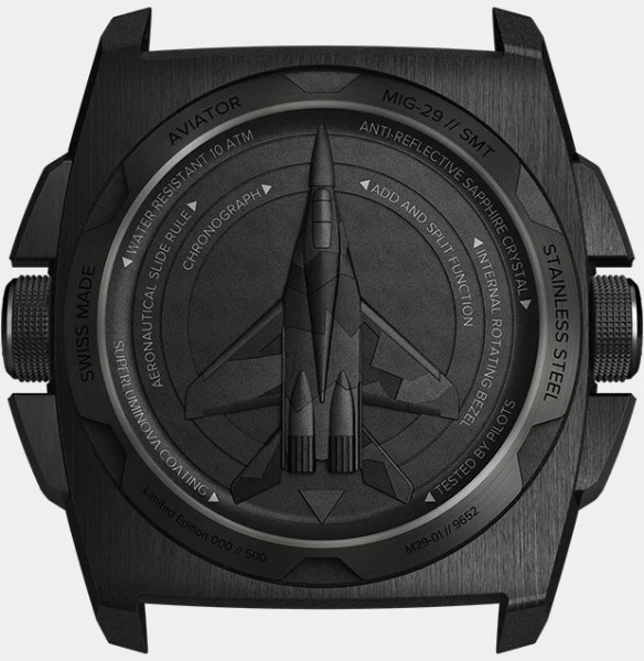 часовник aviator m.2.30.5.215.6 с дата и логаритмичен безел ClassicWatches.bg
