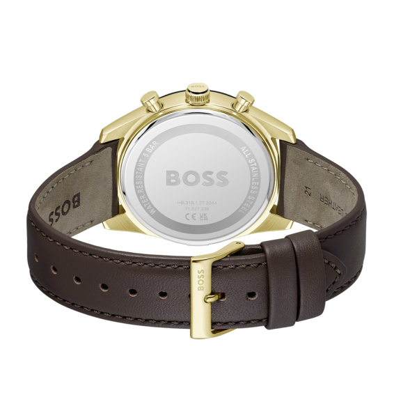 HUGO BOSS 1514285 мъжки спортно-елегантен часовник с жълто PVD – classicwatches.bg