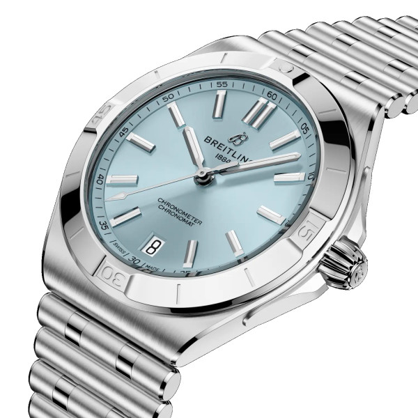 часовник breitling chronomat b31 син циферблат стоманена верижка classicwatches.bg