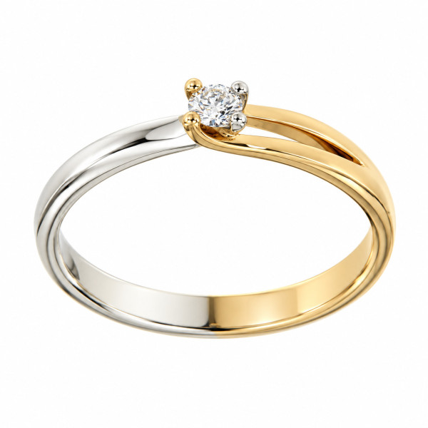 Cara Diamanti златен пръстен с диамант AA0568WR/0.10ctsSI/H