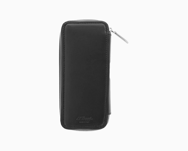 Калъф за 3 пишещи S.T.Dupont LINE D BLACK LEATHER CASE FOR 3 PENS 7111