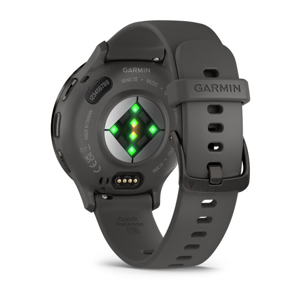 Garmin Venu 3S Slate безел с Pebble Gray корпус и силиконова каишка 010-02785-00