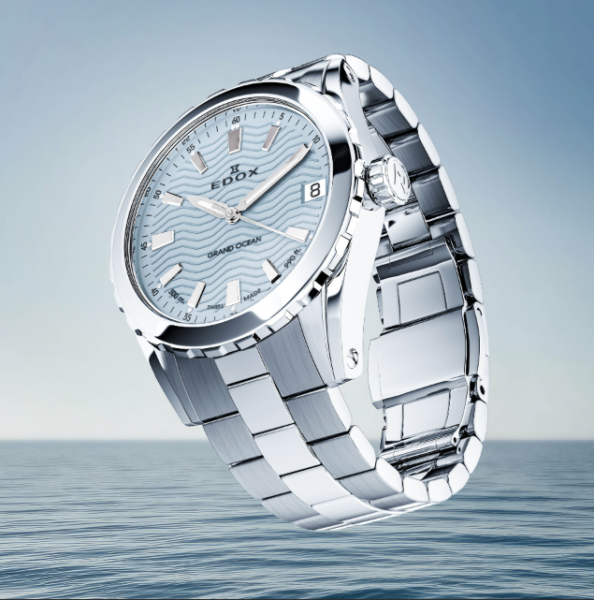 edox grand ocean ladies blue dial swiss made watch classicwatches.bg