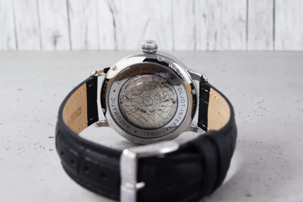 Часовник POLJOT INTERNATIONAL Jaros Open Heart 42mm 38NH.4280812 – открит механизъм “Open Heart” с гулиоширан циферблат – classicwatches.bg