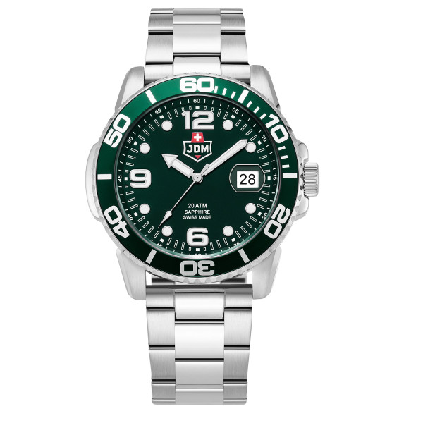 Мъжки часовник JDM Military Sapphire Mike Plus сет с каишки JDM-WG029-01