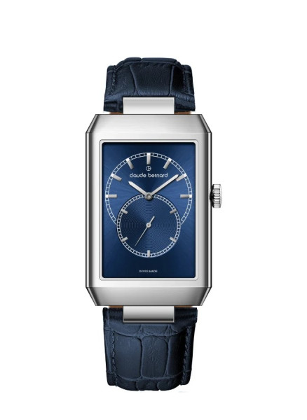 часовник claude bernard 23098 3cbu buin син циферблат правоъгълен classicwatches.bg