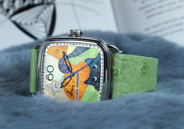 ALEXANDER SHOROKHOFF BLACK CAT AUTOMATIC 36X36MM LIMITED EDITION 19PCS AS.APV-BCA