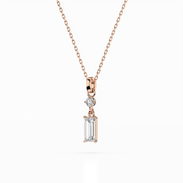 Cara колие с диаманти 0,04+0,30 ct GIA сертификат K104-10071/2R (0,30)