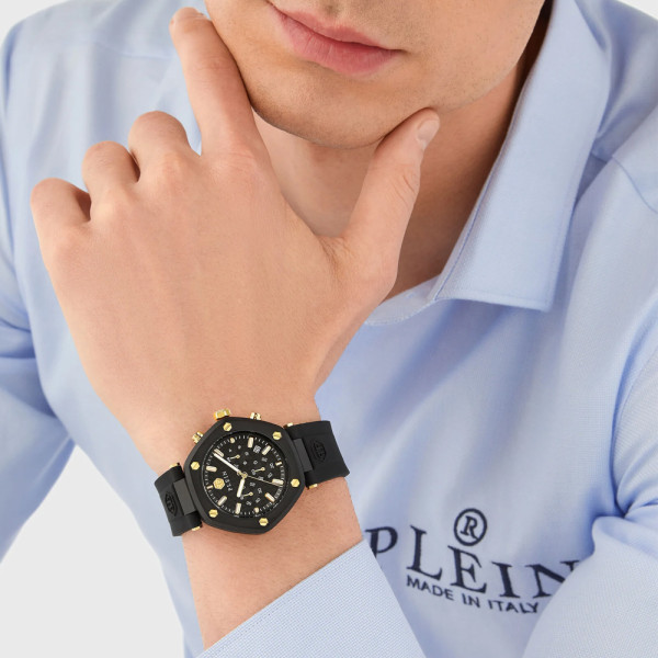 PHILIPP PLEIN THE HEXAGON CHRONO 42MM MEN'S WATCH PWZBA0223