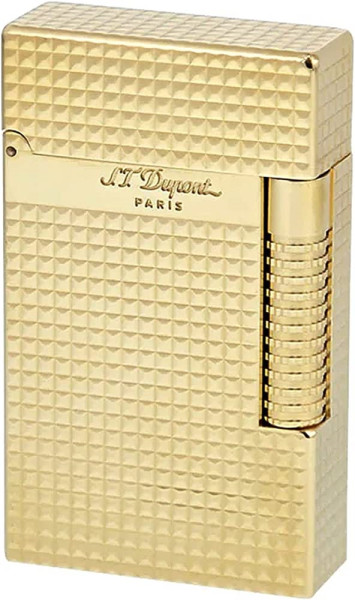ЗАПАЛКА S.T.DUPONT LE GRAND CLING YELLOW GOLD DIAMOND HEAD C23009