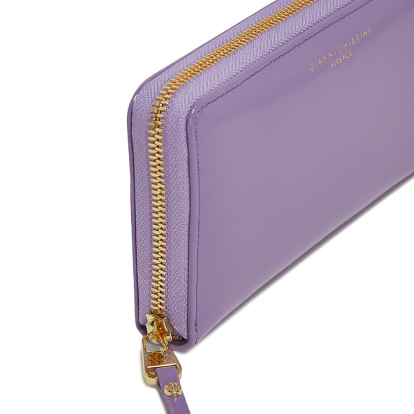 ДАМСКИ ПОРТФЕЙЛ , ЕСТЕСТВЕНА КОЖА-РЪЧНА ИЗРАБОТКА GIANNI CHIARINI 5042/VIOLET