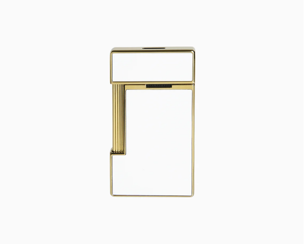ЗАПАЛАКА S.T.DUPONT SLIMMY LIGHTER WHITE LACQUER AND GOLD 28004