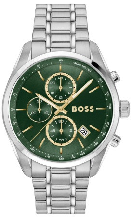 HUGO BOSS 1514266 мъжки спортно-елегантен хронограф със зелен циферблат – classicwatches.bg