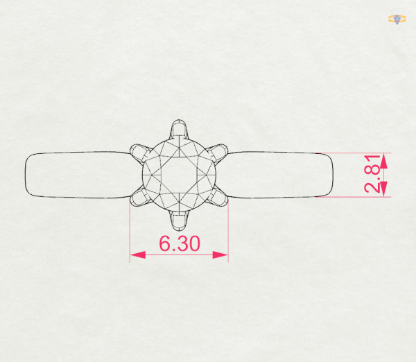 Cara пръстен с диамант 0.40 ct GIA сертификат K101-10040Y