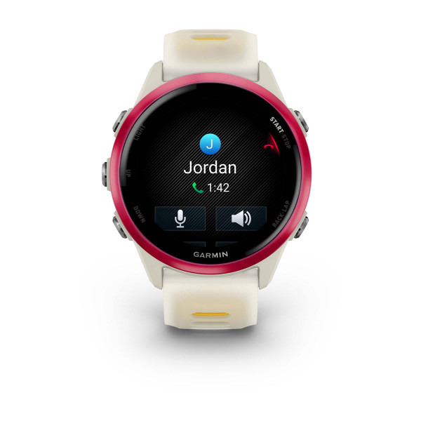 Garmin Forerunner 570 Raspberry Aluminium с Translucent Bone/Mango каишка 010-02970-02