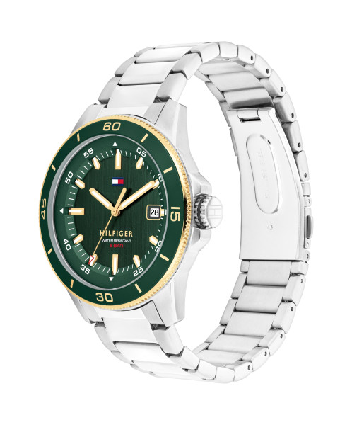 tommy hilfiger 1792230 мъжки часовник отпред зелен циферблат classicwatches.bg