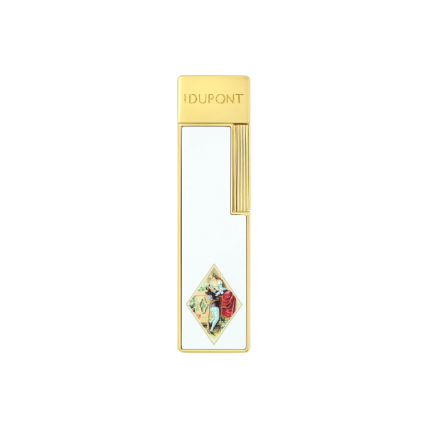 Запалка S.T.Dupont TWIGGY LACQUERED LIGHTER ROMEO y JULIETA WHITE 30150
