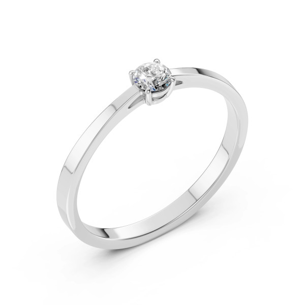 Cara пръстен с диамант 0.20 ct – ЗЛАТНО БИЖУ 14К K101-10012/1W(3.7)/14K