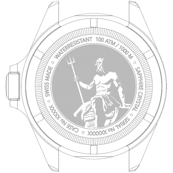EDOX SKYDIVER NEPTUNIAN EDITION AUTOMATIC 44MM MEN'S 80120 3NCA NIN