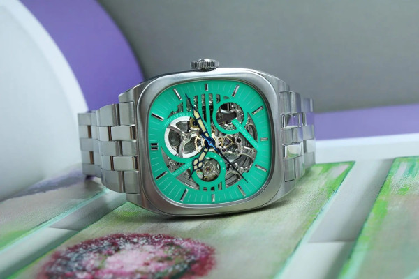 POLJOT INTERNATIONAL BOLSHOI NUTCRACKER AUTOMATIC EXOTIC GREENY MEN'S WATCH LIMITED EDITION 5PCS 2820.1000135B
