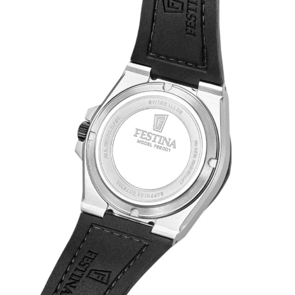 festina swiss made модел със зелена кожена каишка

