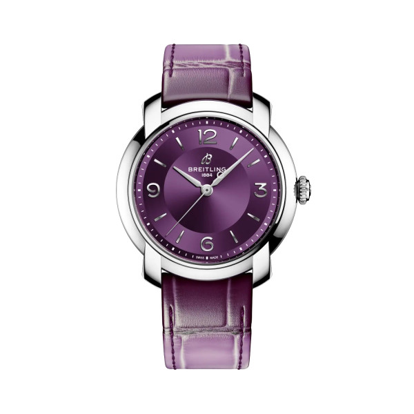 Часовник BREITLING Lady Premier Automatic 36 A10310121Q1P1 с виолетов циферблат classicwatches.bg