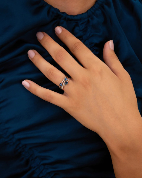 NANIS DANCING IN THE RAIN AZURE ПРЪСТЕН AS54-597