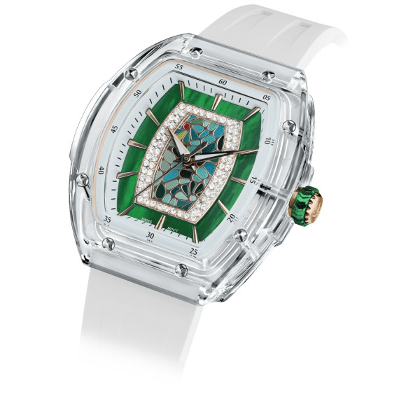 TSAR BOMBA Crystal Chic Swiss White Green TB8219L-04