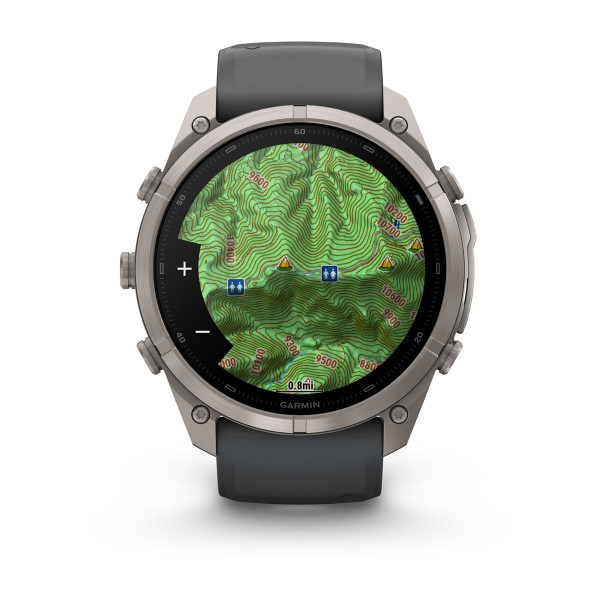 Garmin Fenix 9 Pro inReach Titanium с Graphite/Black силиконова каишка 010-04337-21