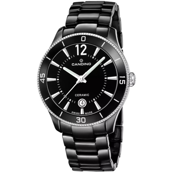 дамски часовник candino c4795/2 черна керамика swiss made classicwatches.bg
