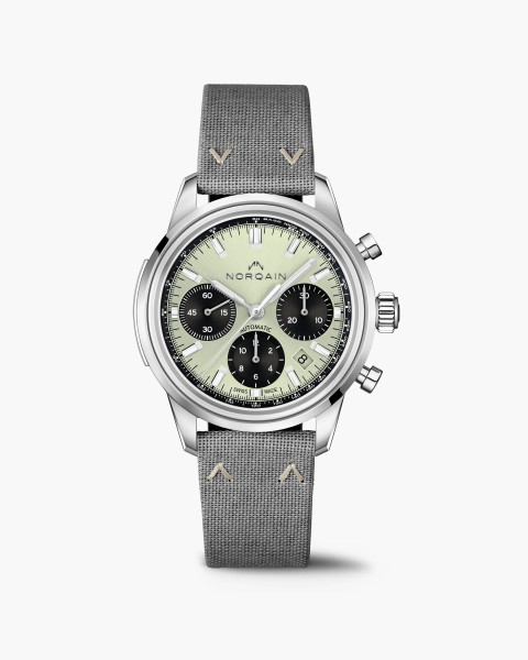 Часовник NORQAIN Freedom 60 Chrono 40mm N2201.19S01.E01 с пистачо циферблат и хронограф – classicwatches.bg