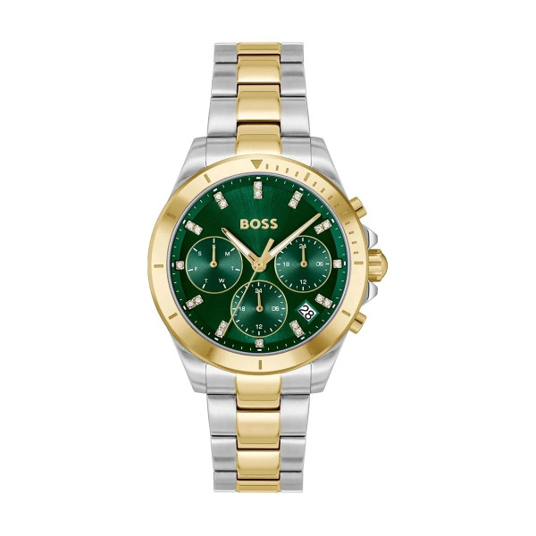 часовник hugo boss 1502827 дамски със зелен циферблат classicwatches.bg