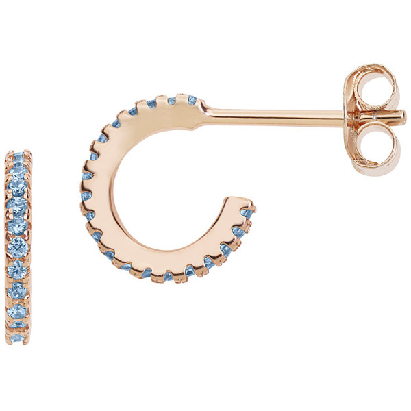 COMETE СРЕБЪРНИ ОБЕЦИ С РОЗОВА ПОЗЛАТА И КРИСТАЛИ  ORA144